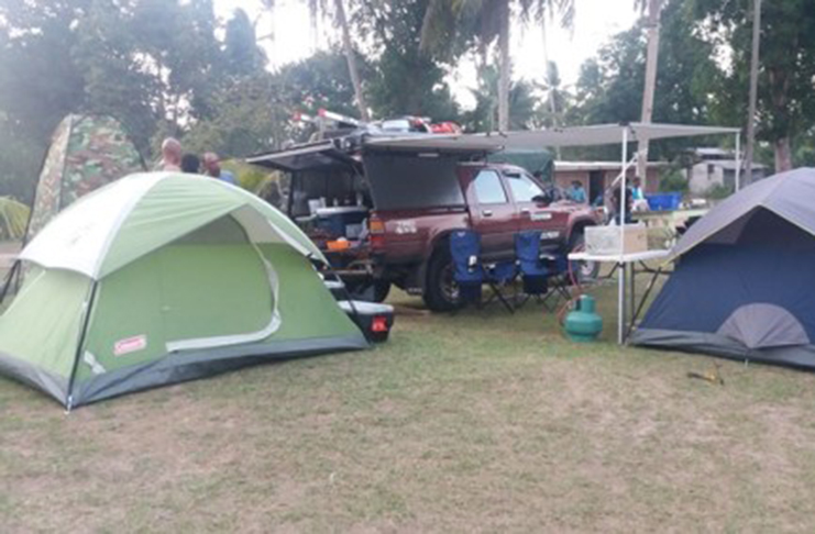 Campers at Moraikobai during last year's celebrations.