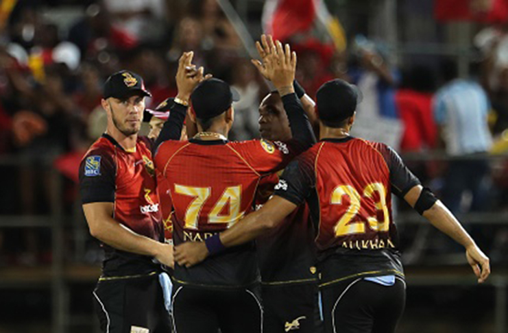 The Trinbago Knight Riders notched their sixth straight victory by defeating the Barbados Tridents.