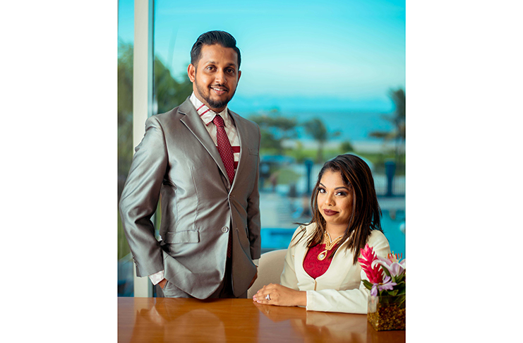 New directors of the Miss India-Guyana franchise, Hashim Alli and Melicia Partab-Alli