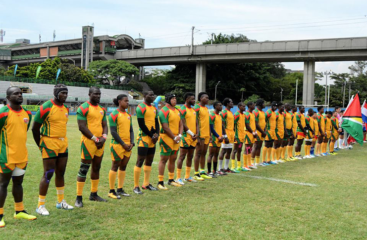 Guyana’s 15s rugby team in Colombia