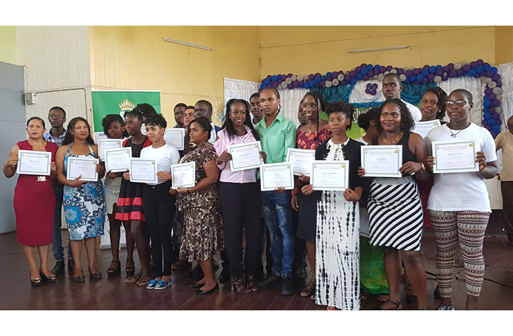 The group of young people who graduated in the fourth batch of the Agro Processing Training Programme