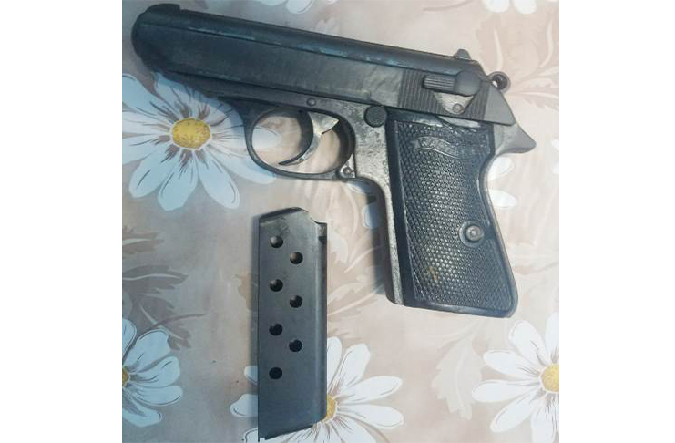 The firearm which was seized by the police.