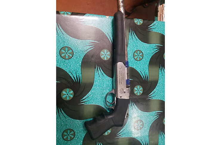 The shotgun that was found by police.