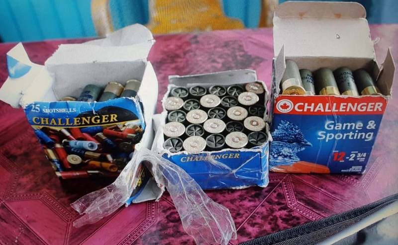Ammunition which was seized from the boat.