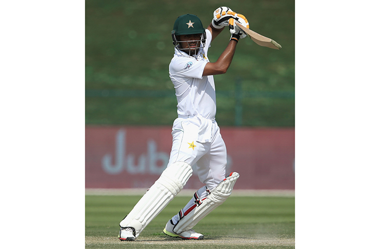 Babar Azam cruised to 99 and then got lbw, missing out on a maiden Test-match century (Getty Images)