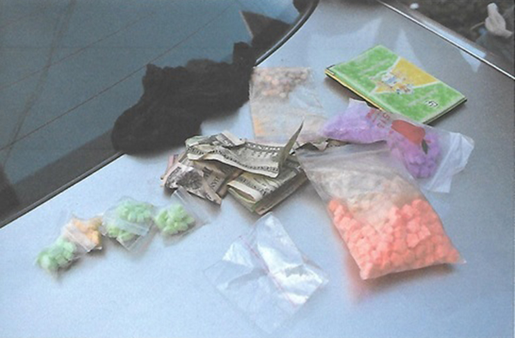 The ecstasy pills that were  seized