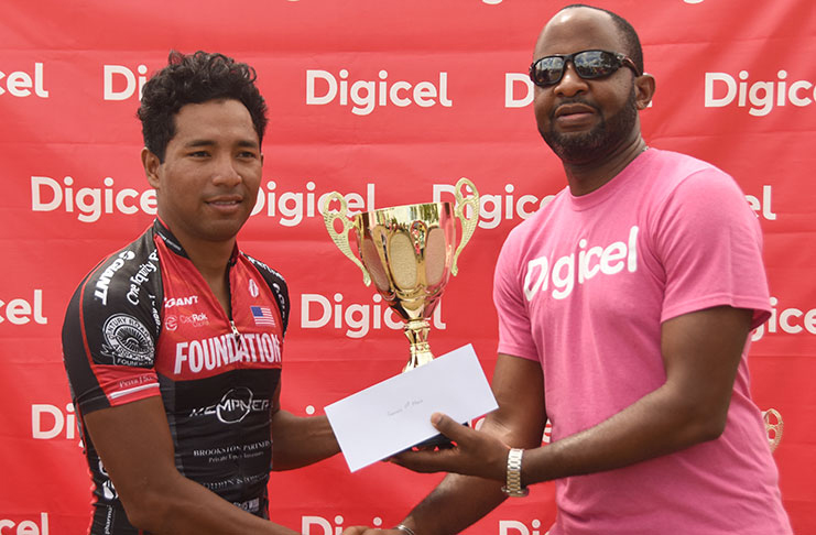 Geron Williams is the defending champion of the Digicel Cancer Awareness Cycling Race.