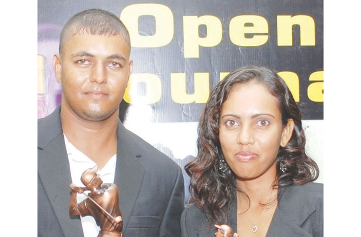 Avinash Persaud (left) and Christine Sukhram are the defending champions of the Men’s and Ladies’ titles respectively.