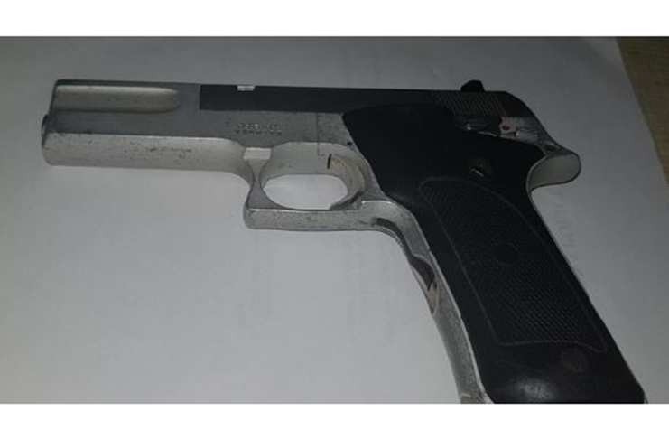 The seized firearm