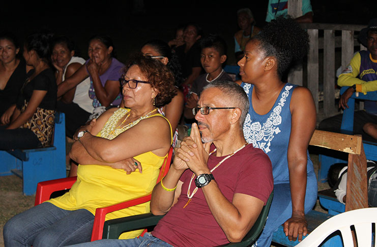 Minister of Business Dominic Gaskin; and Minister within the Ministry of Indigenous Peoples' Affairs, Valerie Garrido-Lowe in Karasabai