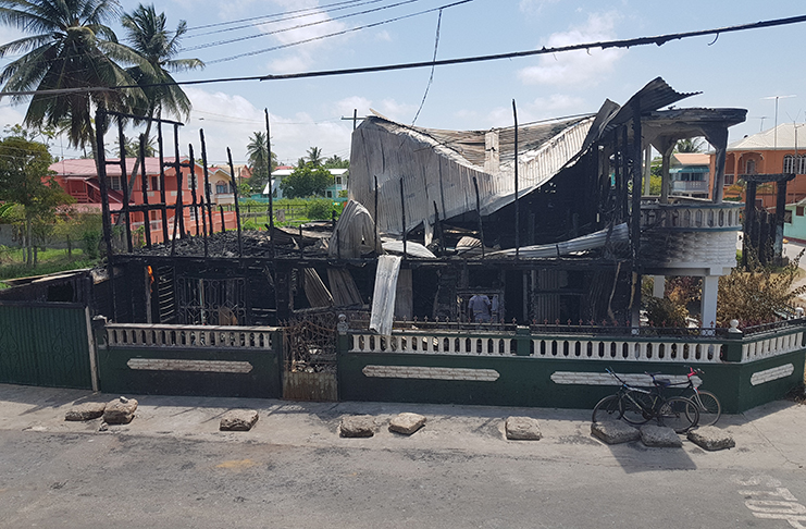 The level of destruction left at the pensioner’s home after Wednesday’s blaze