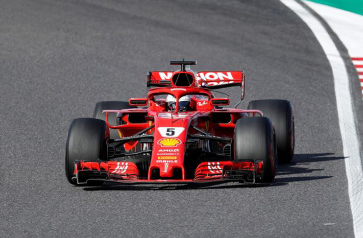 Ferrari's Sebastian Vettel during the race REUTERS/Toru Hanai