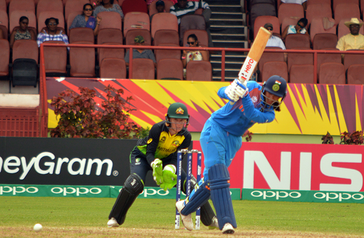 Smriti Mandhana made an attacking 83. (Adrian Narine photos)