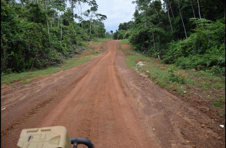 The Matthews Ridge to Baramita road nearing completion