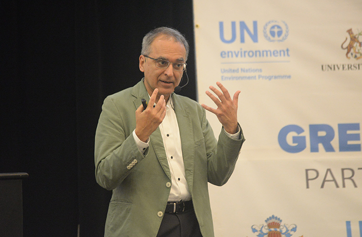 President of the World Wildlife Fund, Pavan Sukhdev (Delano Williams photo)