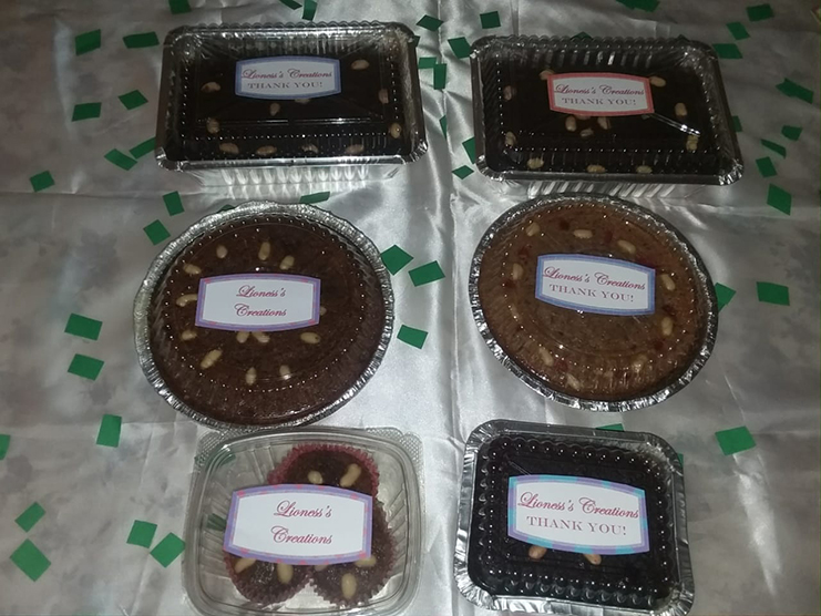 Some of the cakes that were baked by James