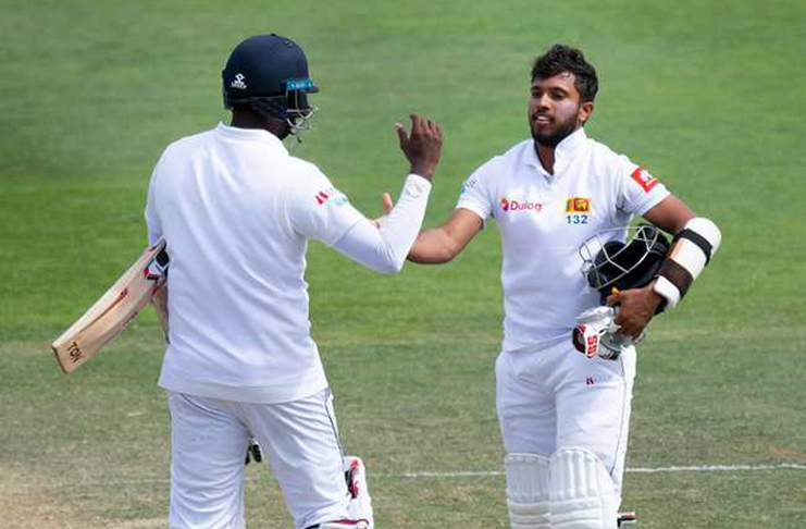 Angelo Mathews and Kusal Mendis scored unbeaten 246 for the fourth wicket. They played out the whole day to lift Sri Lanka to 259 for 3 and now trail by just 37.