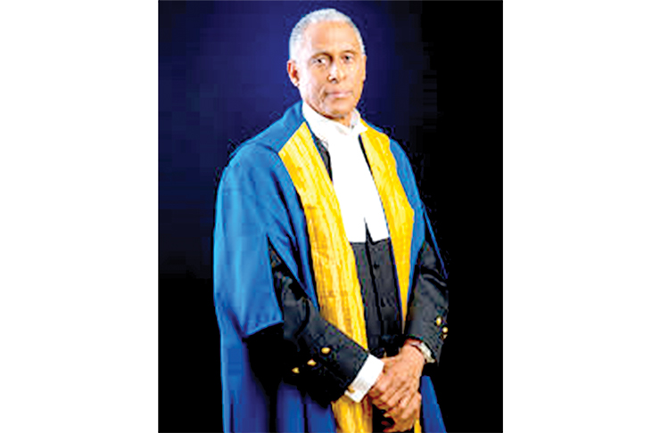 President of the CCJ, Justice Adrian Saunders