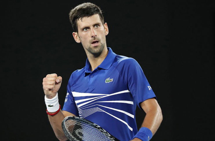 Serbia's Novak Djokovic reacts during the match against Russia's Daniil Medvedev. REUTERS/Kim Kyung-Hoon