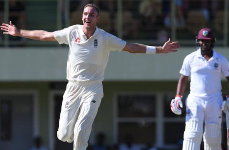 Stuart Broad finished with 4-19 from 10 overs including a hat-trick