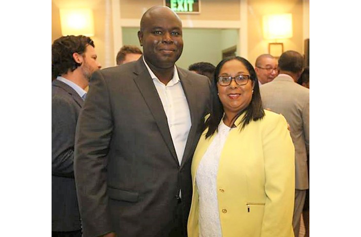 Guyana Telephone & Telegraph Co Ltd (GTT) Chief Executive Officer (CEO) Justin Nedd and Secretary General for CANTO, Teresa Wankin