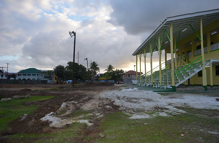 Bartica community centre ground being upgraded - Guyana Chronicle