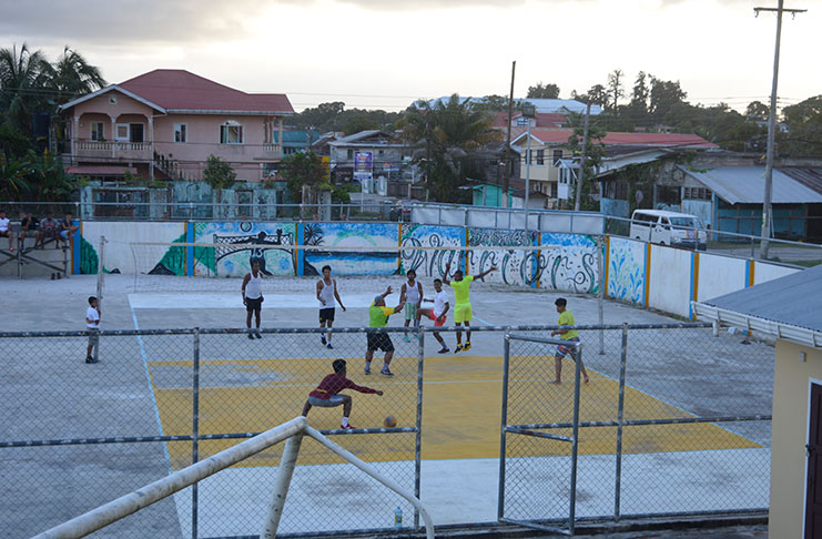 The Volleyball Court was completed, along with the stand for the Basketball Court and the main pavilion