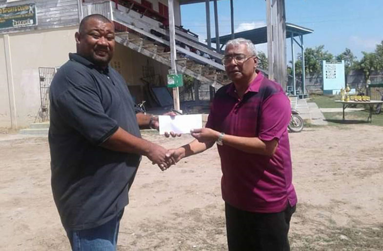 BCB president Hilbert Foster and Dr Puran Singh