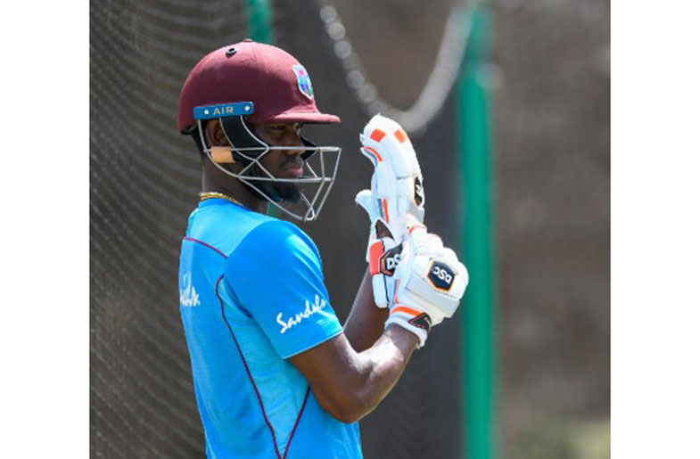 All-rounder Keemo Paul gears up for a training session ahead of the final Test against England.
