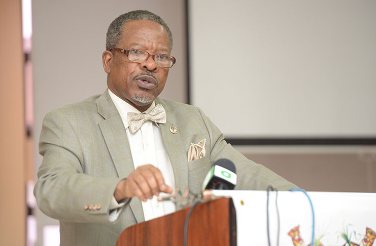 Vice-Chancellor of UG Professor Dr Ivelaw Lloyd Griffith [Samuel Maughn photo]