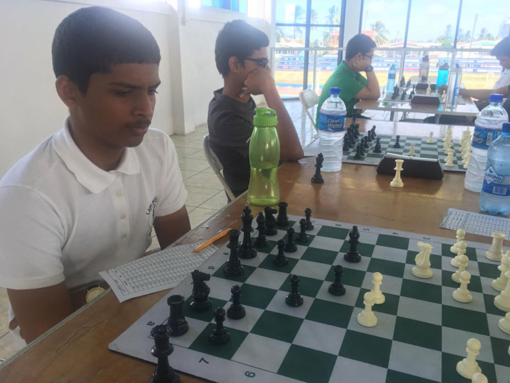 Junior Chess champion Andre Jagnandan