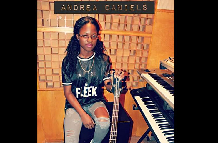 Budding artiste Andrea Daniels