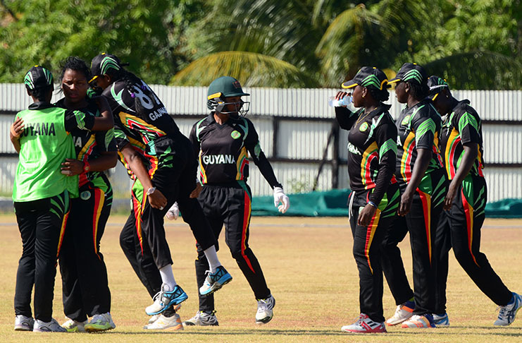 The Guyana team celebrates (Adrian Narine Photos)