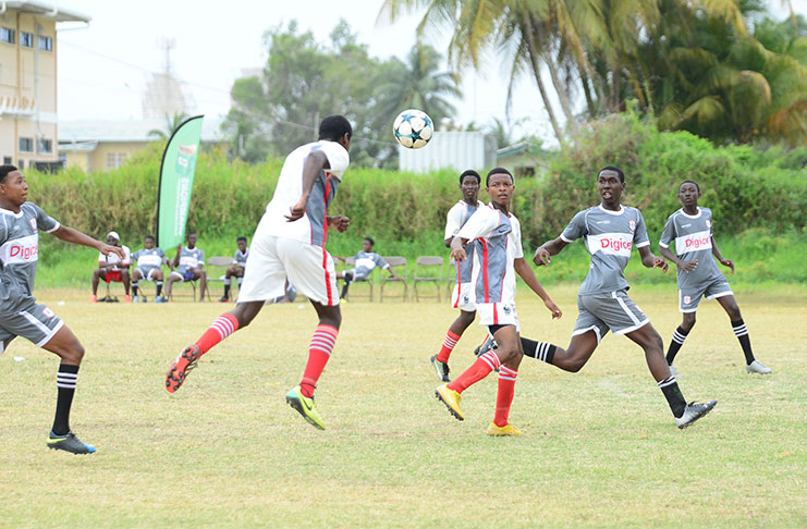 Part of the action in the Milo schools Football tournament. (Samuel Maughn photo)