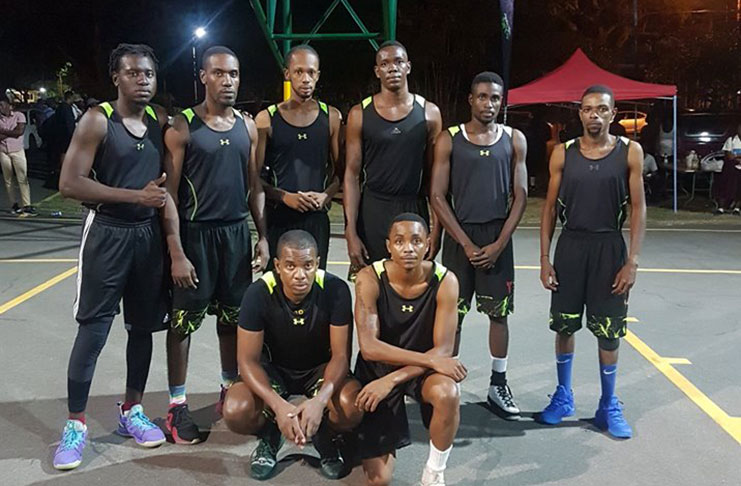 The victorious Vikings Basketball Club following their 74-69 points win over Pepsi Sonics in the GABA/Let’s Bet Sports Division-2 Knockout tournament.
