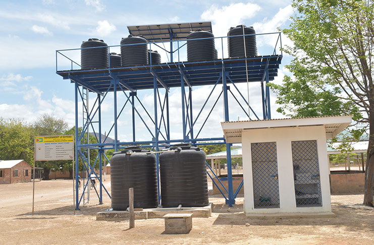 The water supply system constructed by BNTF that has some flaws