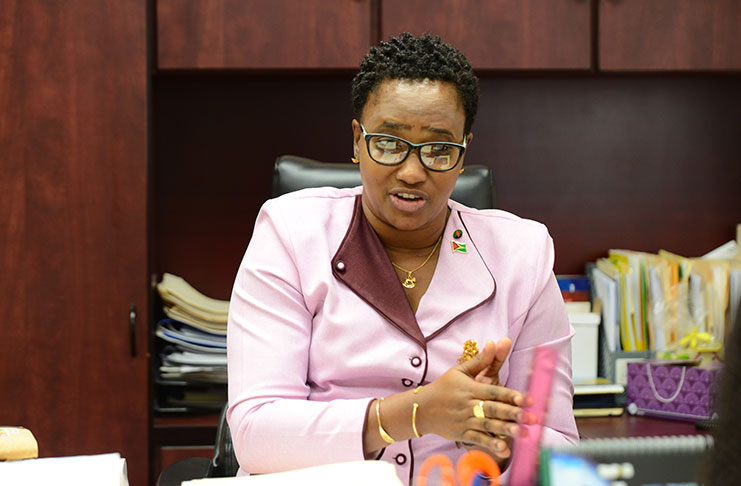 Minister within the Ministry of Public Infrastructure, Annette Ferguson (Samuel Maughn photo)