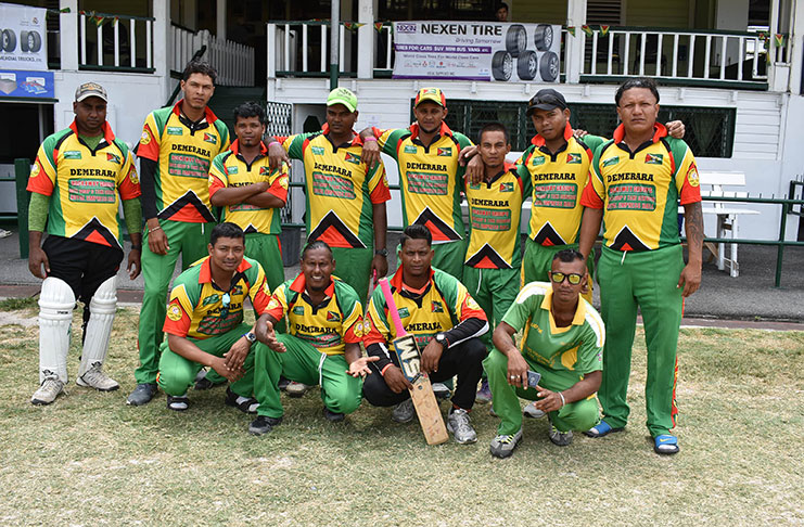 Happy faces of the winning Laluni All Stars after their match last Sunday at Everest.