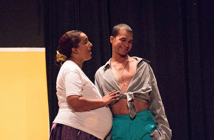 Famed Nothing to Laugh About characters “Radica” (left) and “Credit” played by Leza Singh and Michael Ignatius respectively