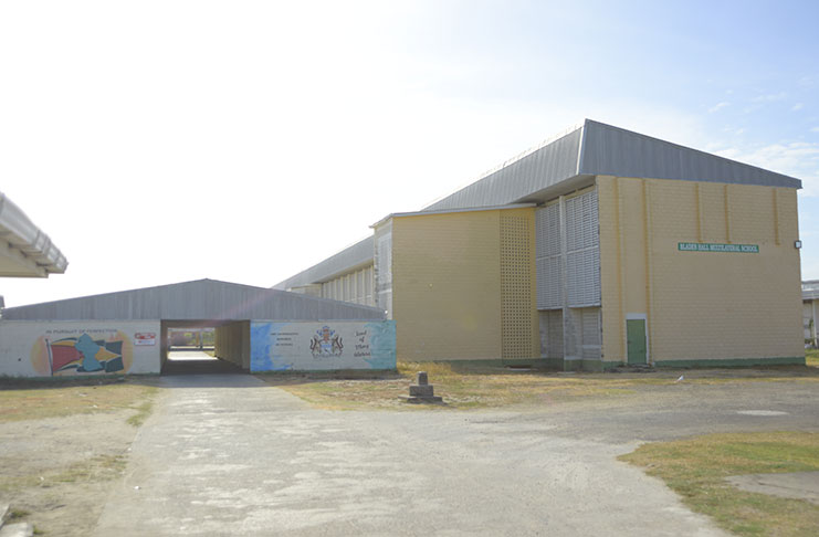 The Bladen Hall Multilateral School on the East Coast of Demerara, where mostly internal works will take place (Samuel Maughn photo)