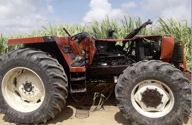 The tractor that pinned the driver