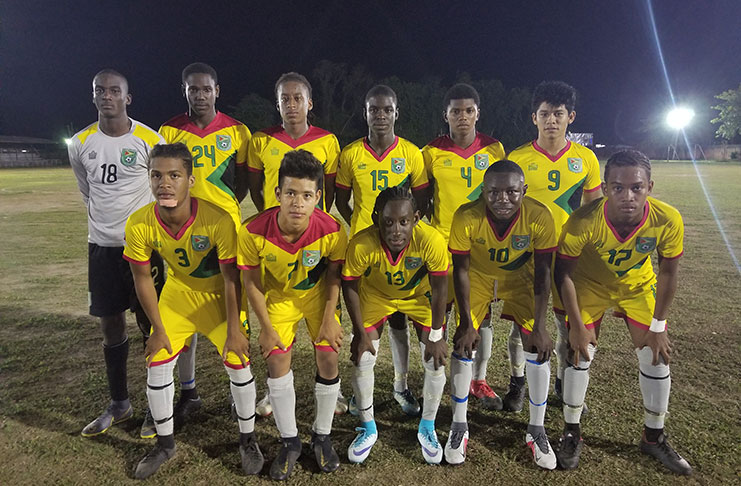 Part of the Guyana National U-17 Boys’ team which will be competing in Group C at the CONCACAF U-17 Championships in Florida.