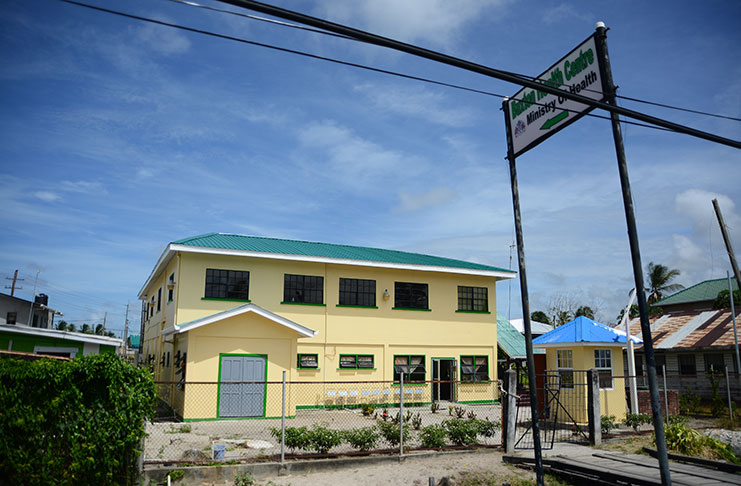 The rehabilitated Buxton Health Centre, East Coast Demerara (Samuel Maughn photo)