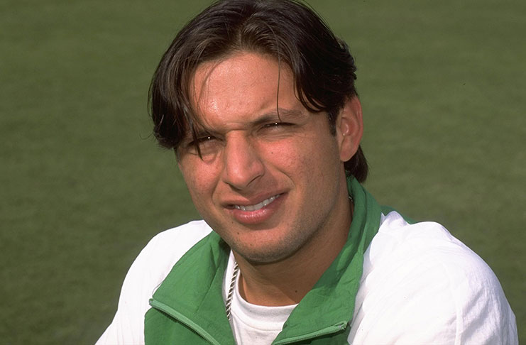 Shahid Afridi made his international debut in 1996.  (Getty)
