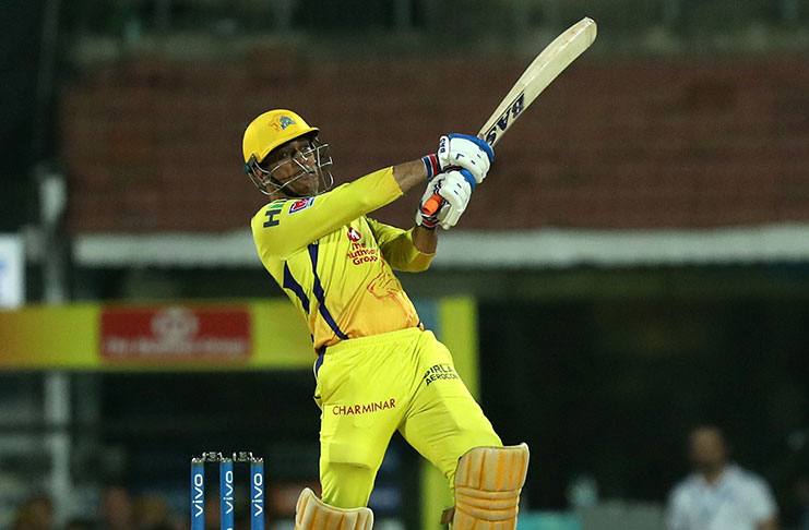 MS Dhoni smashed four fours and three sixes from 22 balls in his unbeaten 44.