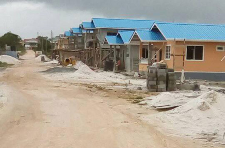 a housing scheme in Linden that was developed to facilitate house lot allocation