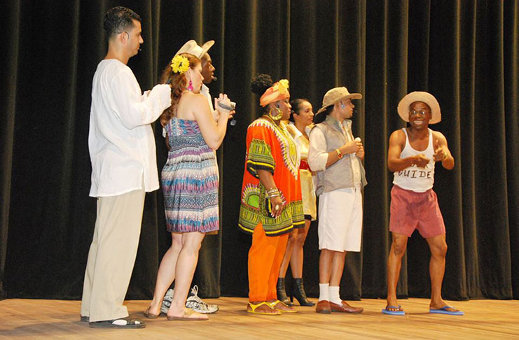 A scene from a previous show