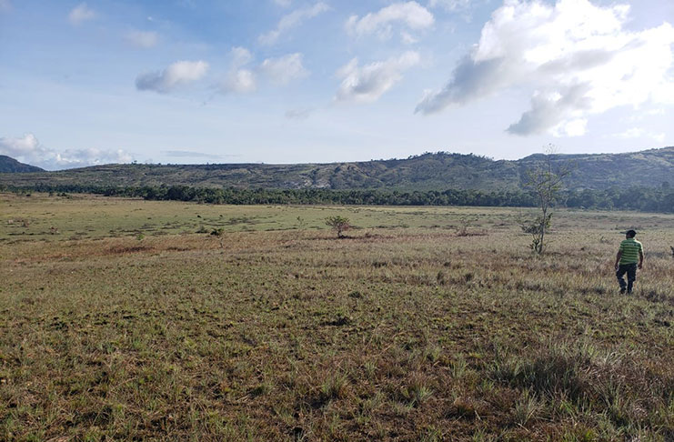 Community plot in Monkey Mountain proposed by the villagers for agricultural development