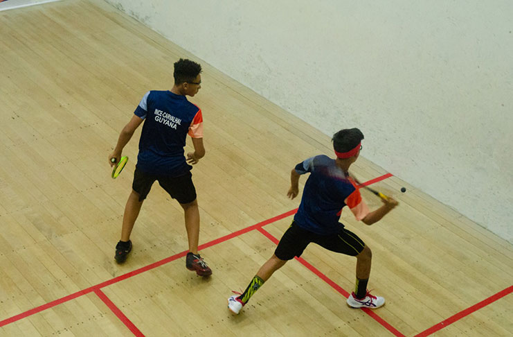 Action from the Woodpecker Products Junior Squash Nationals