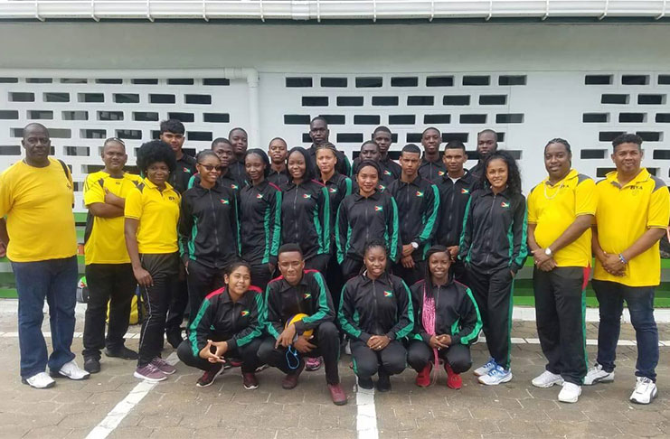 The male and female team who travelled for the tournament.